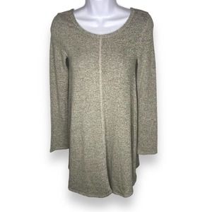 Billabong Womens XS Tunic Sweater Top Dress Lightweight Beige Soft Rayon Blend